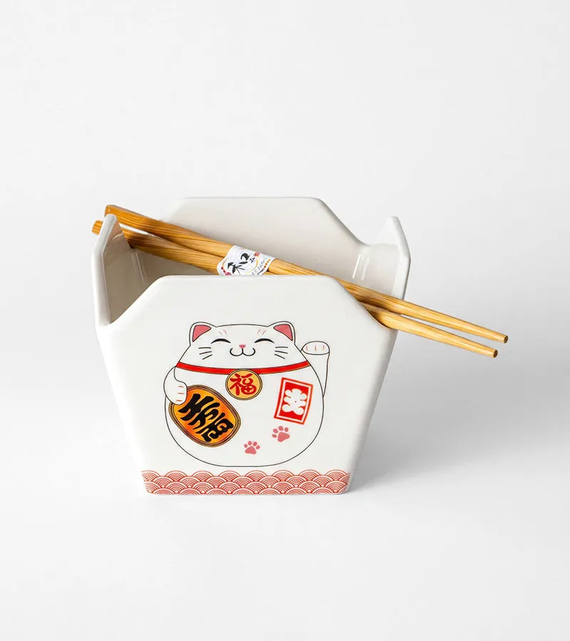 L'avant gardiste Ramen Box bol ramen avec baguettes