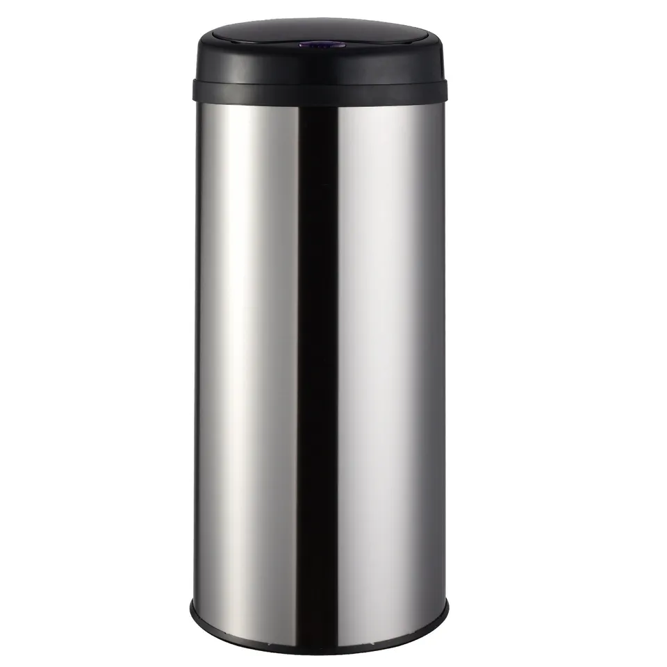 Red Deco Artic Silver poubelle automatique 50L inox