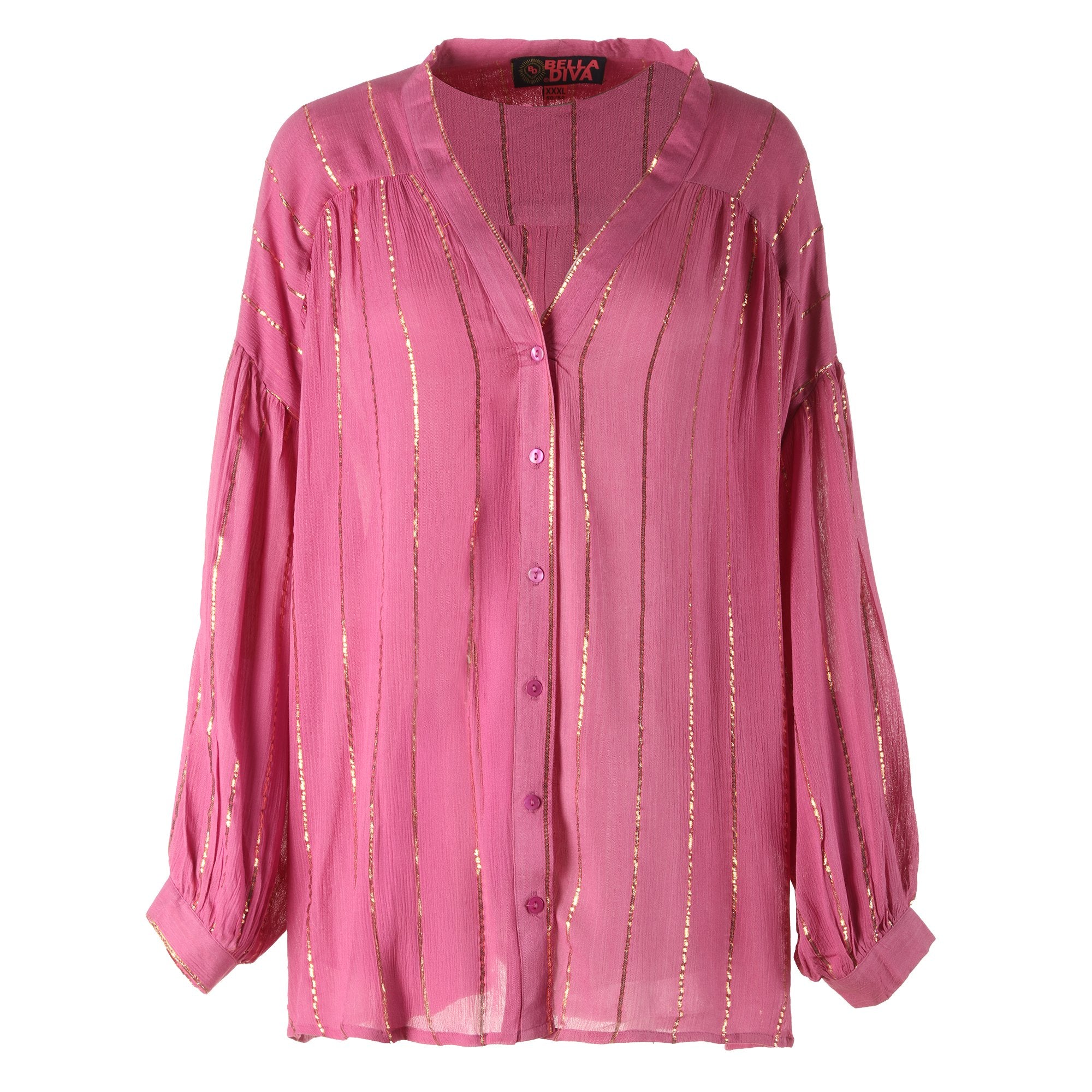 Stokomani Mode blouse grande taille violet XL