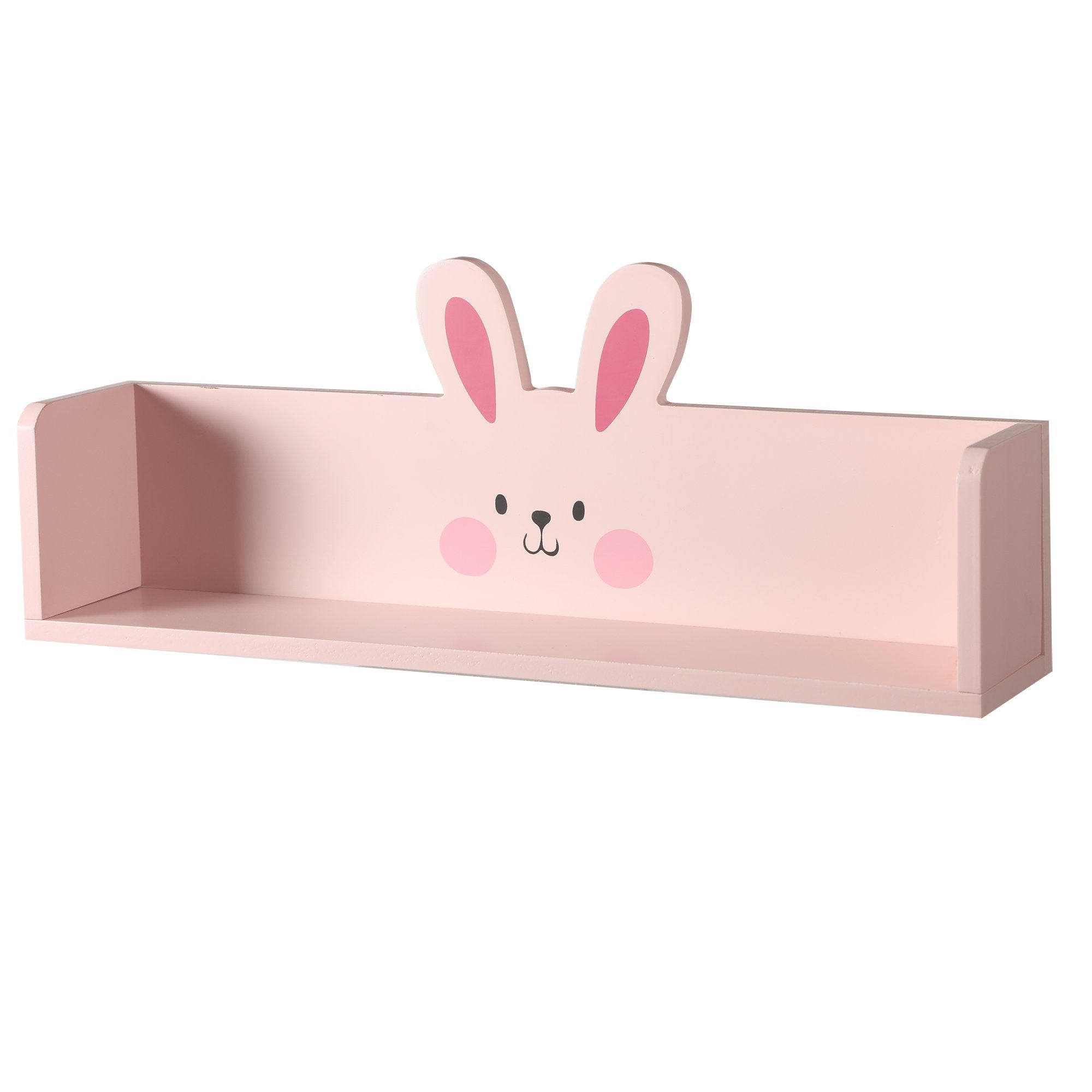 Étagère murale enfant rose clair animaux chambre