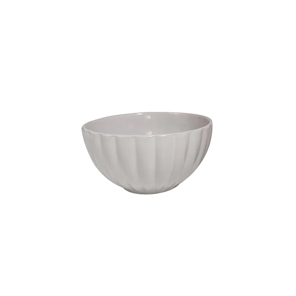 Stokomani Maison Bol coquillage 14cm blanc