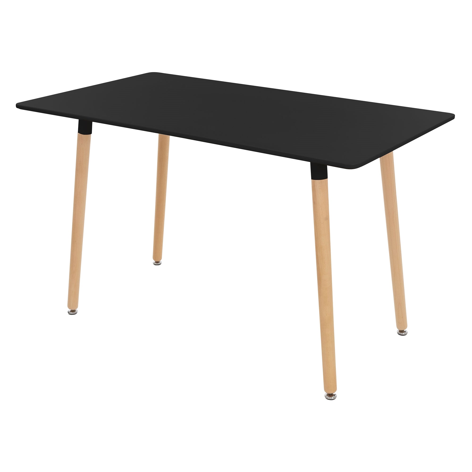 ECD Germany Möbel table salle à manger 120x70 noire fixe