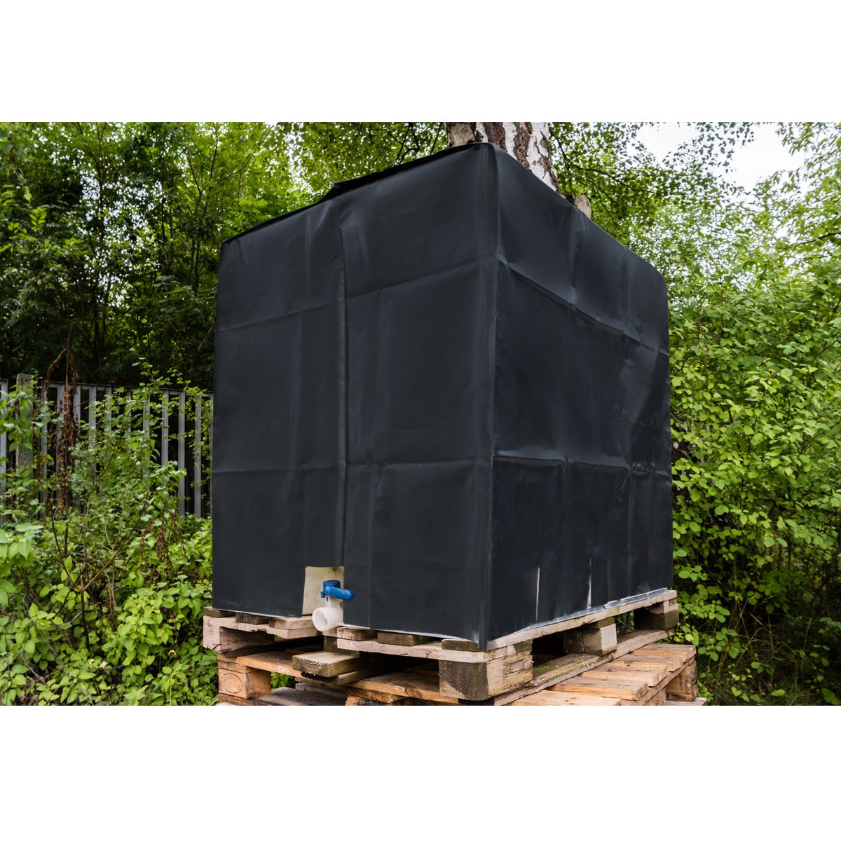 ECD Germany Garten bâche cuve 1000L 120x100x116 noire