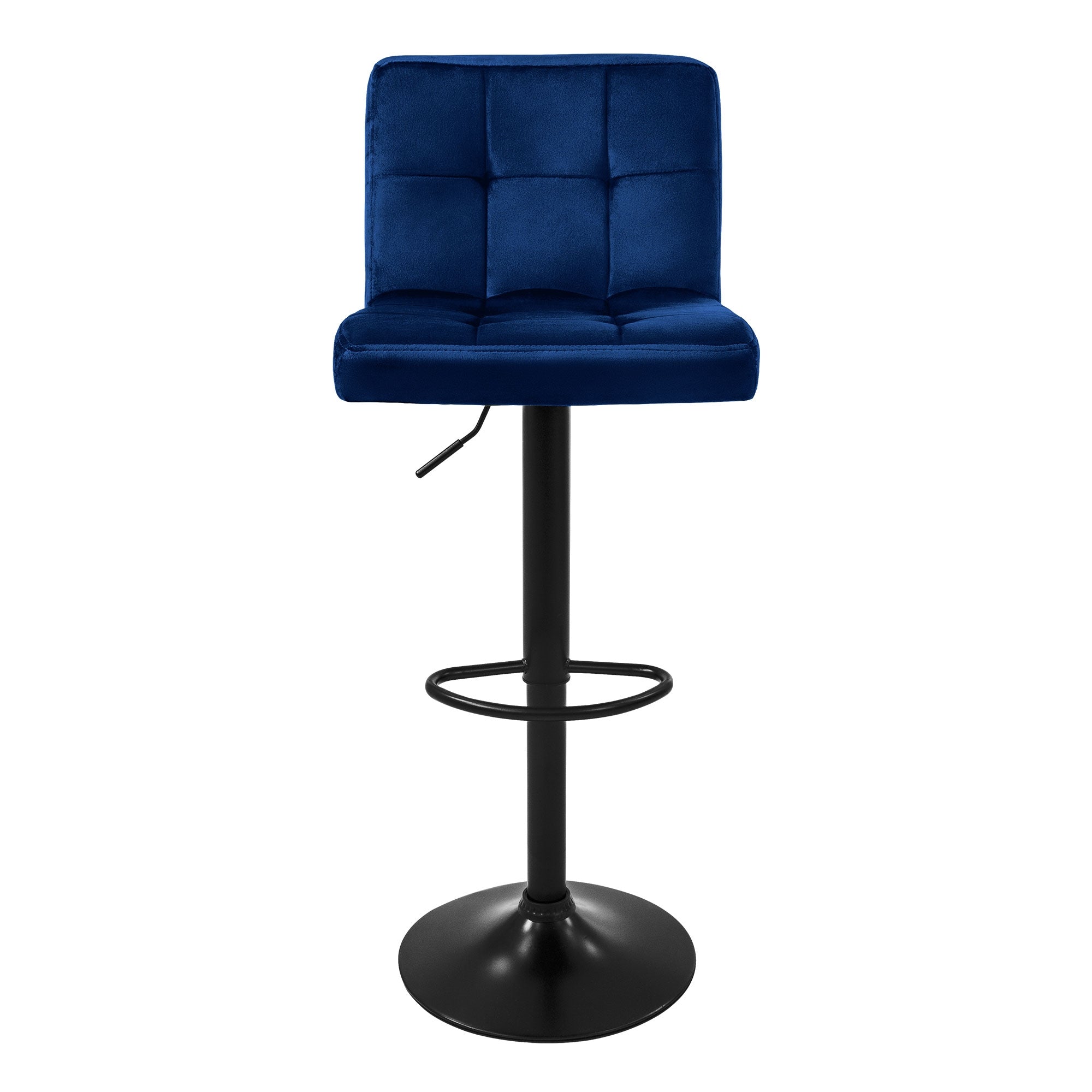 ML-Design tabouret bar velours bleu 63-83 cm lot 4