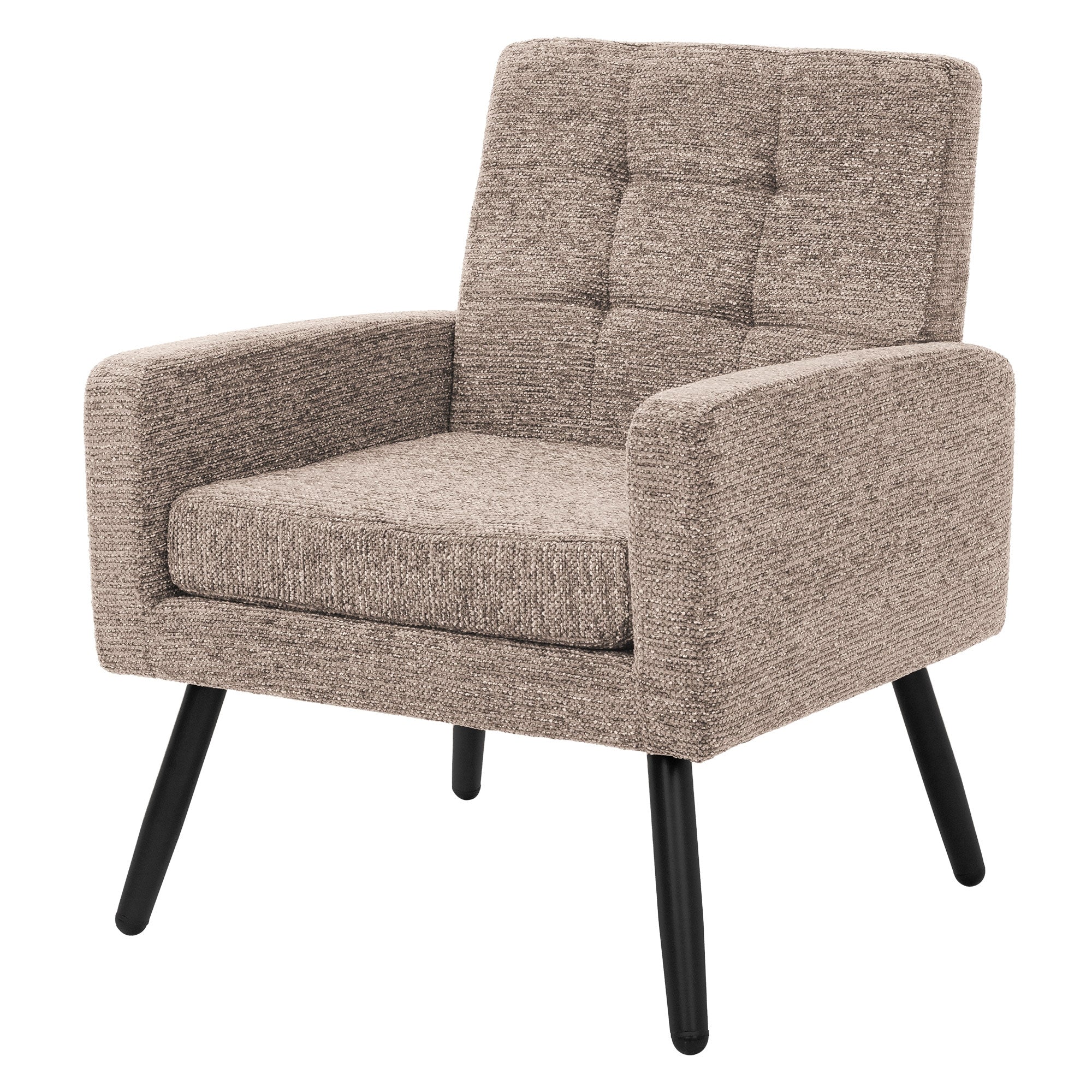 ECD Germany ML fauteuil anthracite 66,5x80x63,5 cm tissu polyester