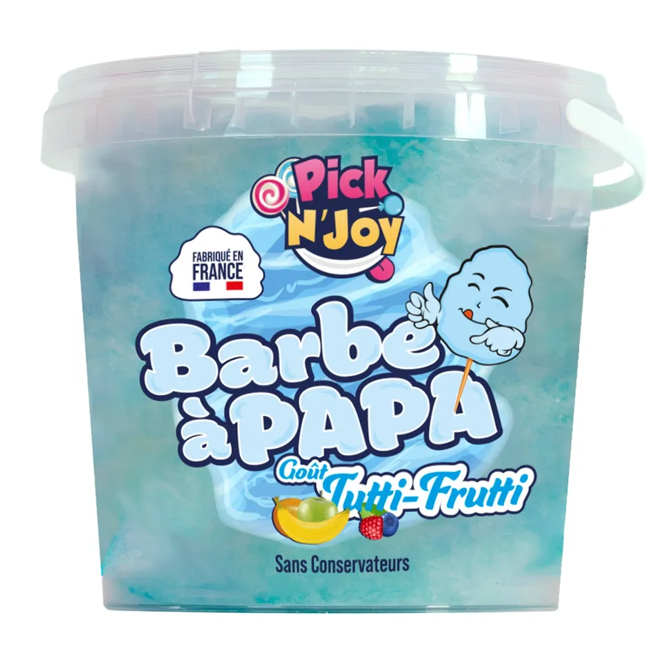 Stokomani Épicerie Seau Barbe à Papa Goût Tutti Frutti