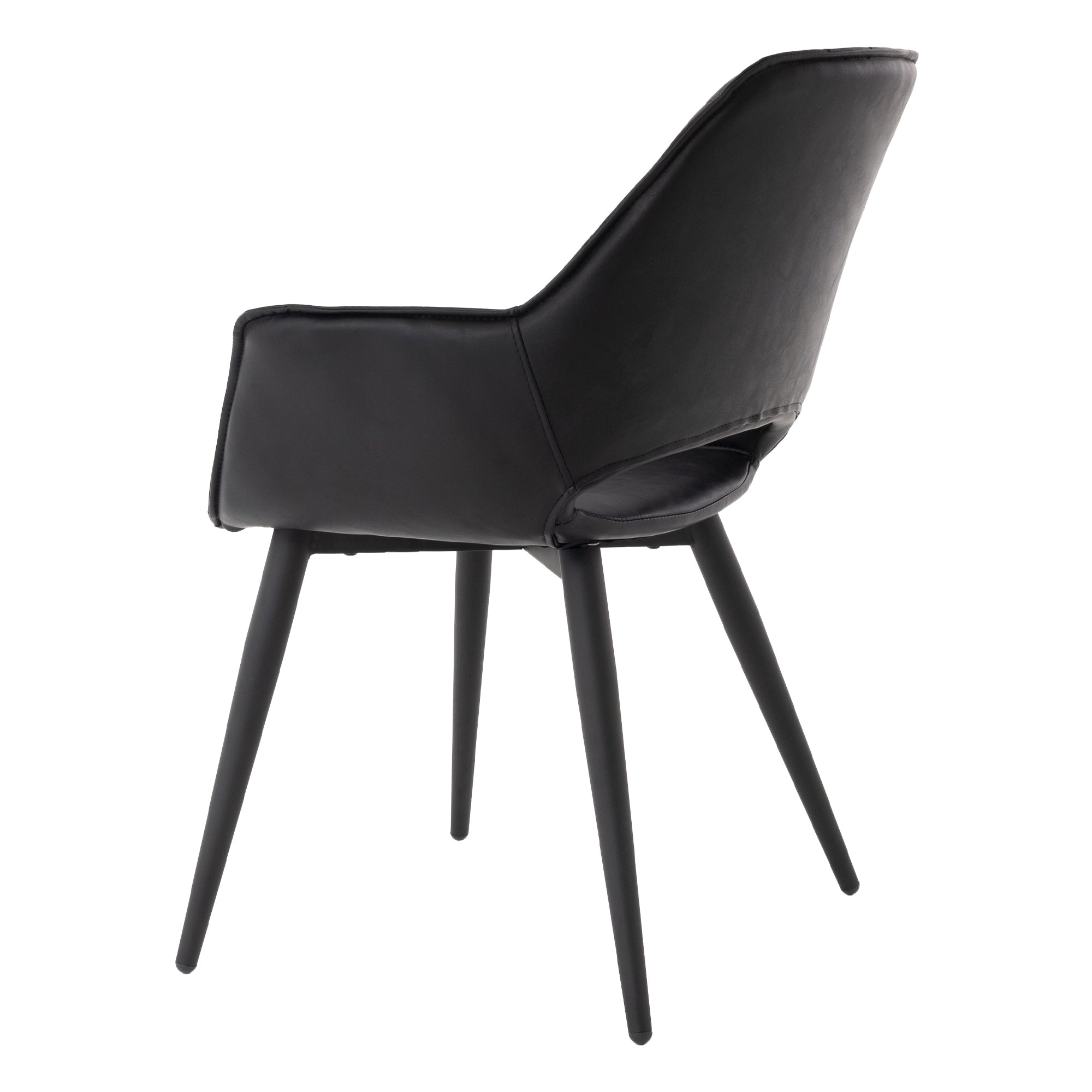 ECD Möbel chaise salle à manger marron lot 2 similicuir