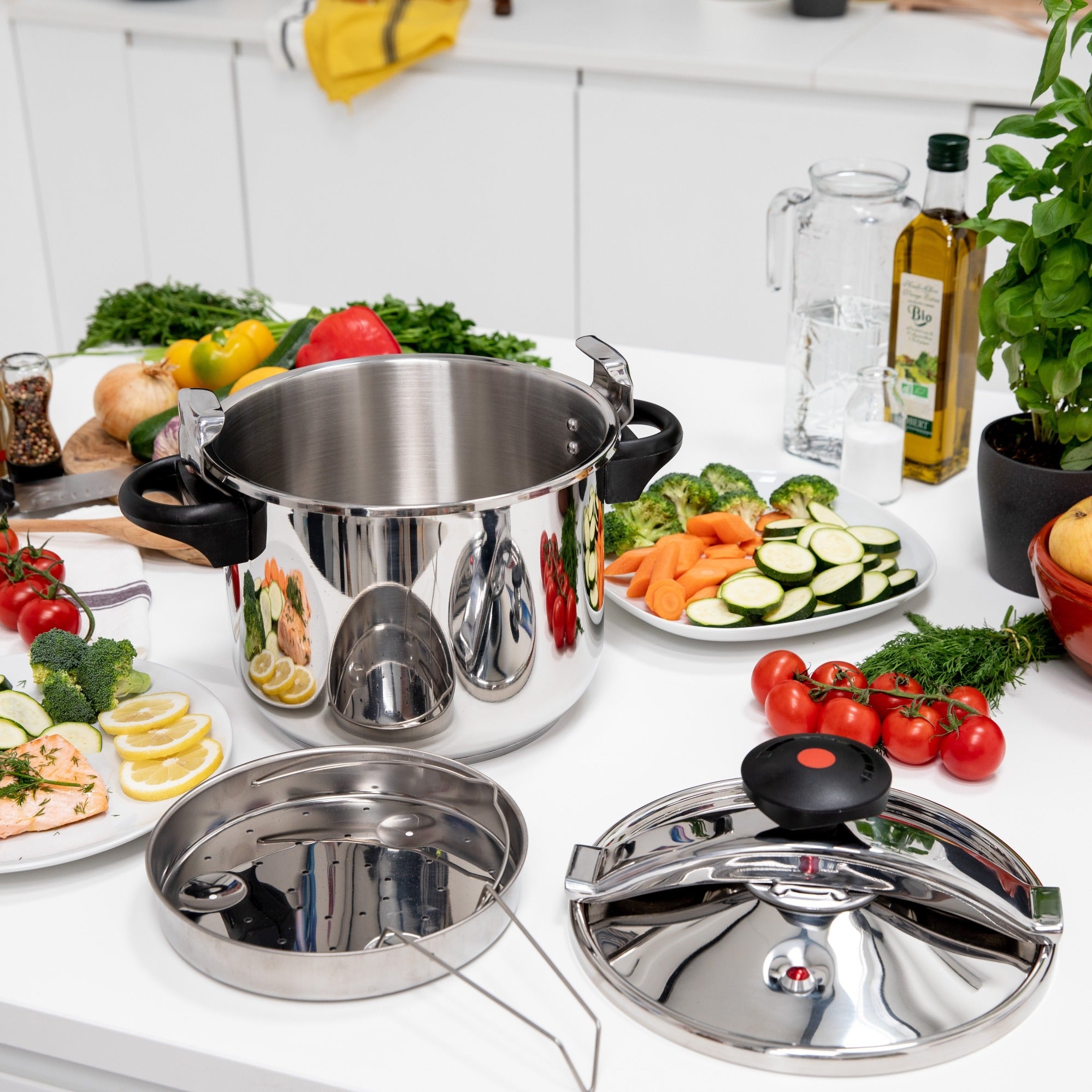 Red Deco Classique autocuiseur inox Ø20cm 4.5L panier