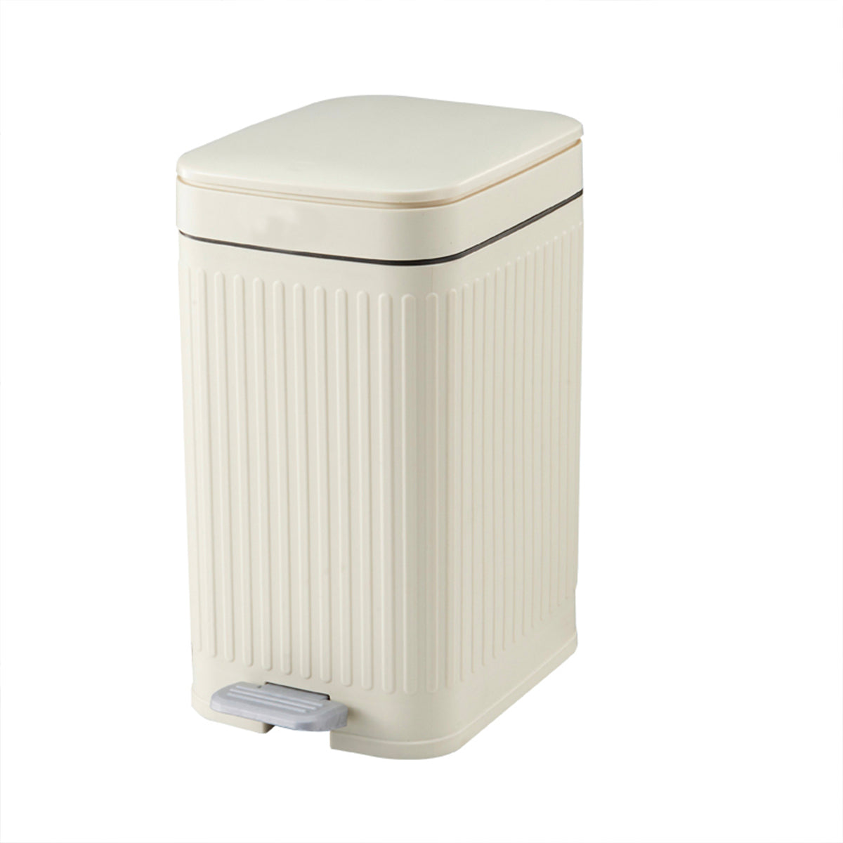 Red Deco Aura 10L poubelle à pédale blanche étroite