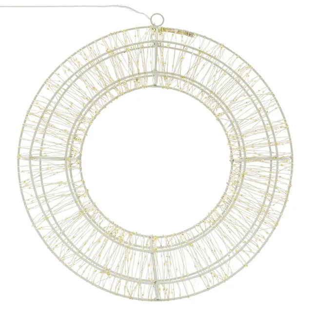 ECD Germany Haus Wohnen couronne LED 38cm blanc chaud