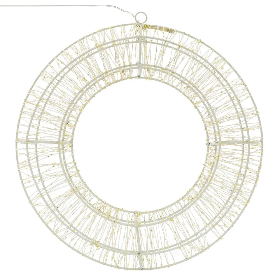 ECD Germany Haus Wohnen couronne LED 38cm blanc chaud