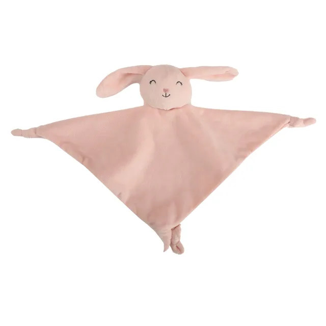 Stokomani Puériculture doudou mouchoir bébé rose clair