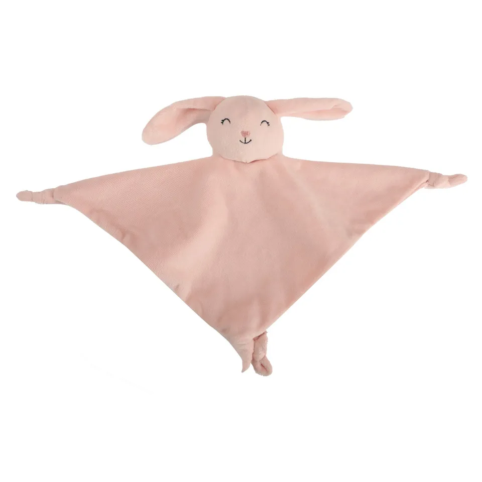 Stokomani Puériculture doudou mouchoir bébé rose clair