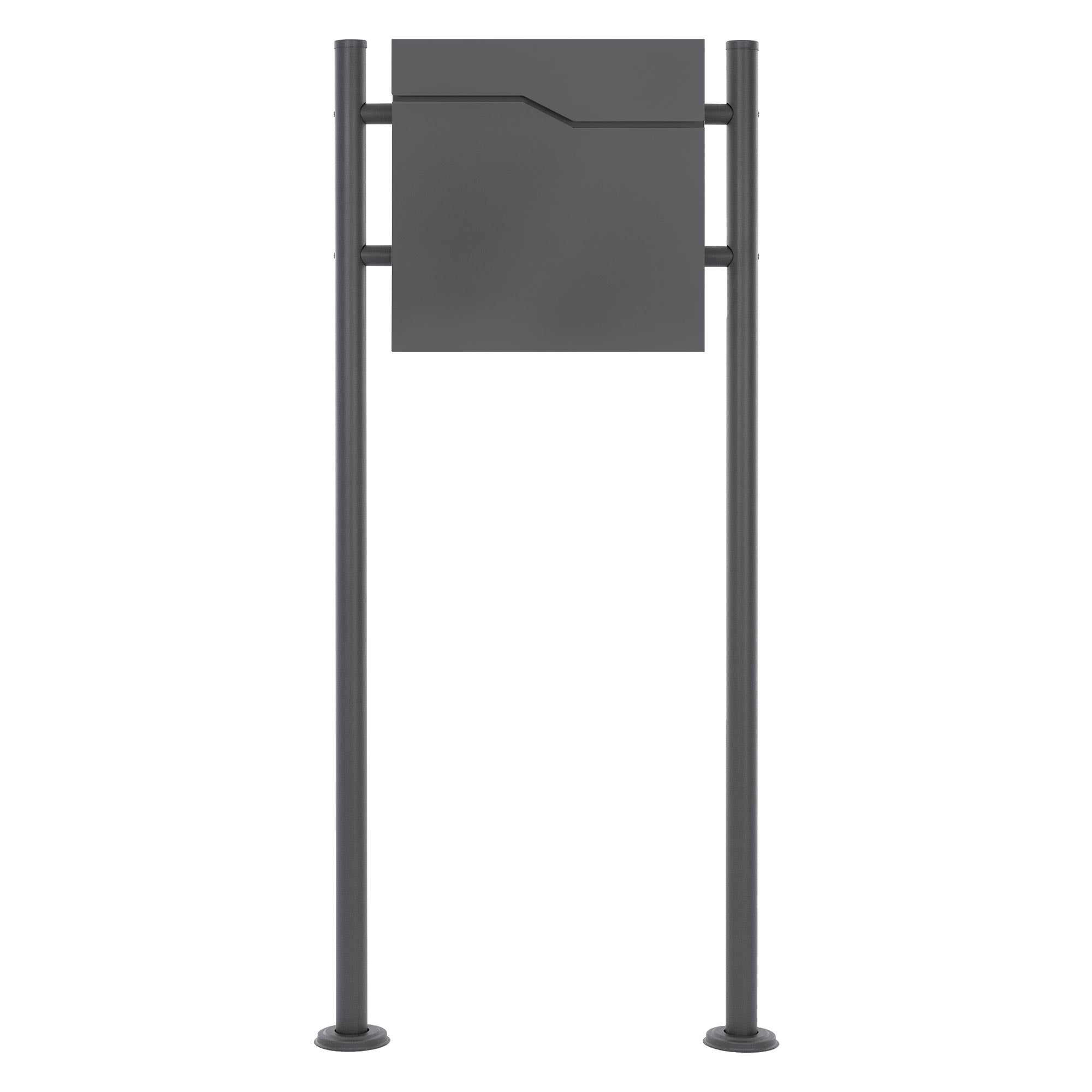 ECD Germany Bauen 120cm boîte aux lettres sur pied marbre noir