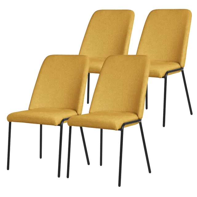 ECD Germany Möbel chaise salle à manger moutarde lot 4