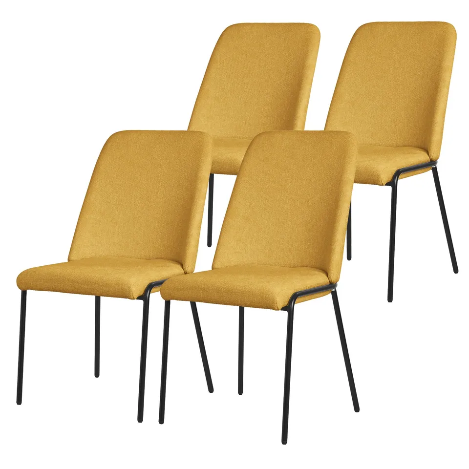 ECD Germany Möbel chaise salle à manger moutarde lot 4