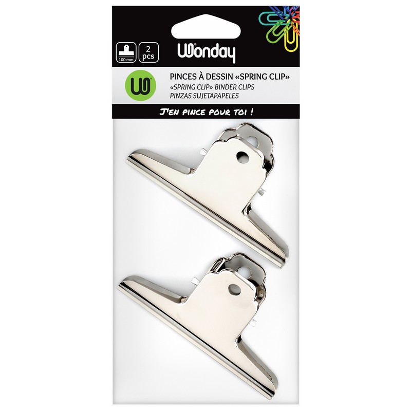Safe Tool Sachet 2 pinces Spring Clip 100 mm métal