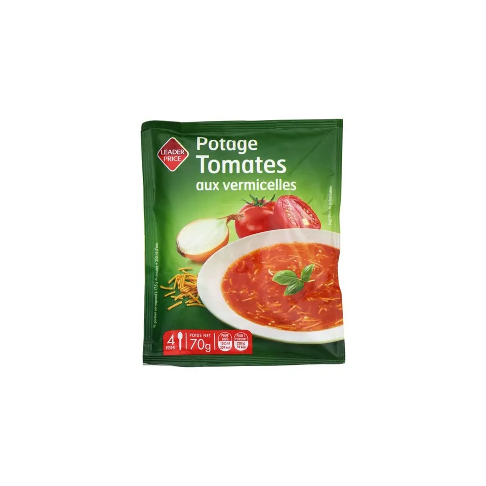 Leader Price Soupes Potage Tomate Vermicelles 70g