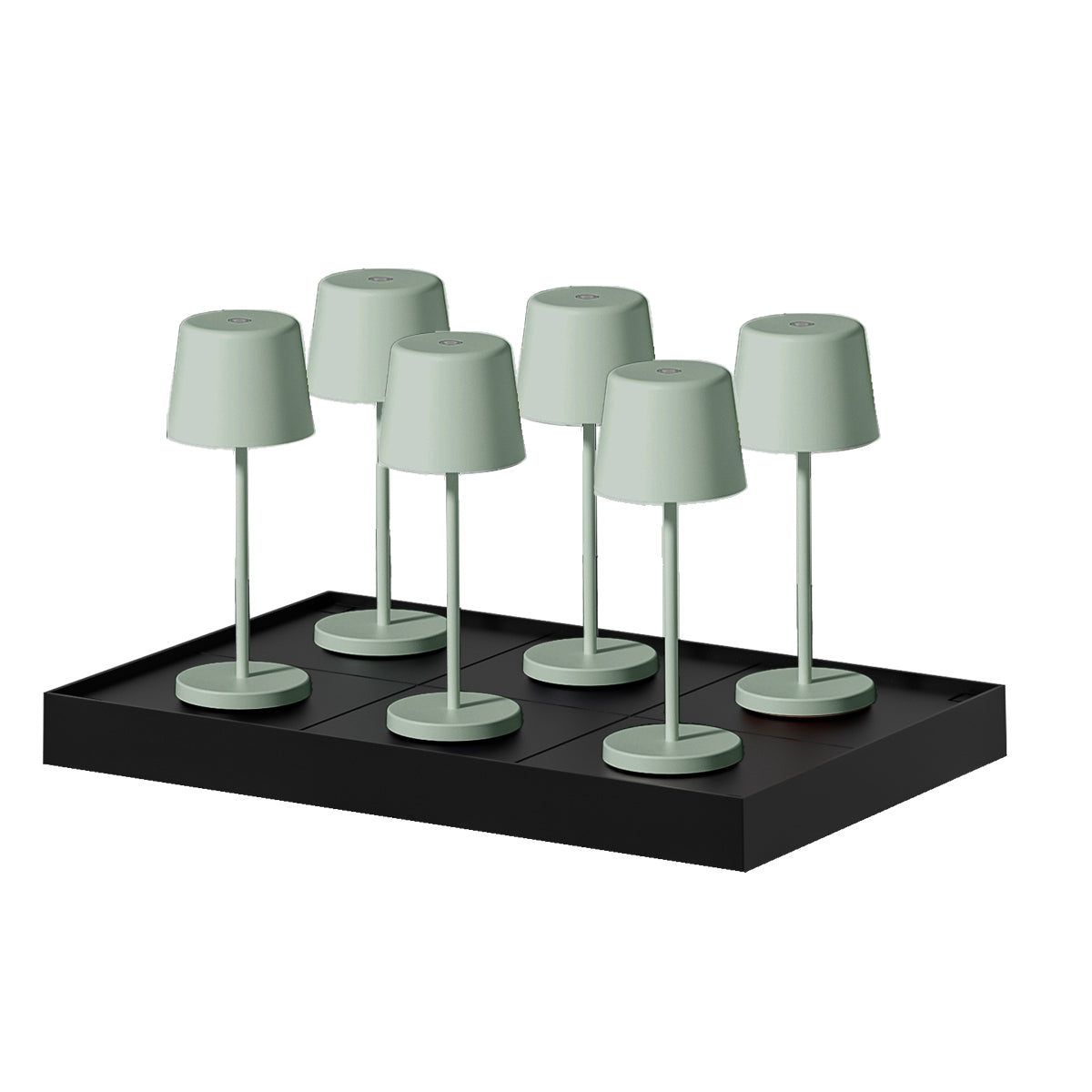 Red Deco Kelly Mini Olive lampe table sans fil LED lot 6 H22cm