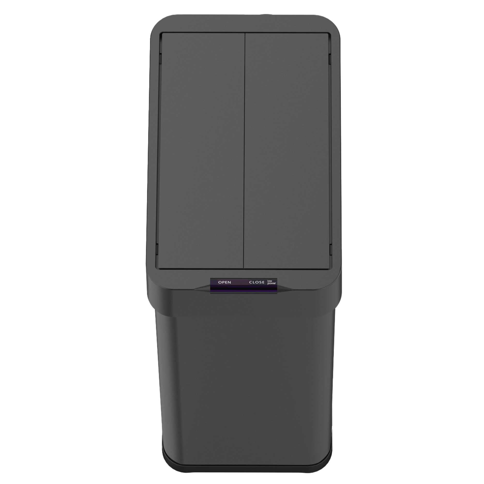 Red Deco Silverlake Black Poubelle Automatique 70L Inox Papillon