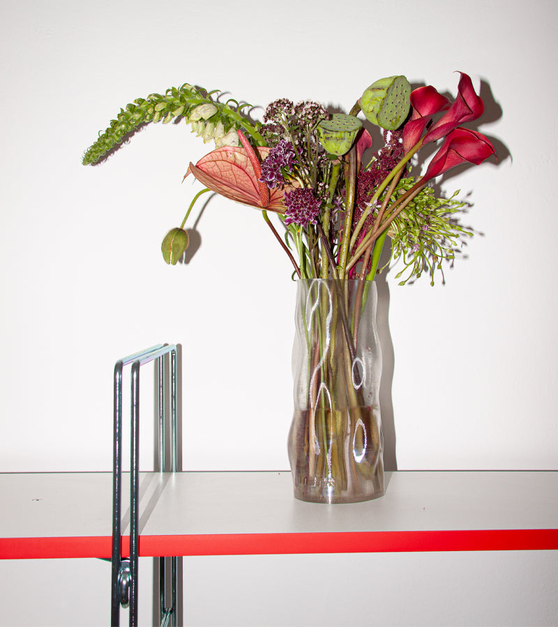 L'avant gardiste Magma vase transparent Medium design lave