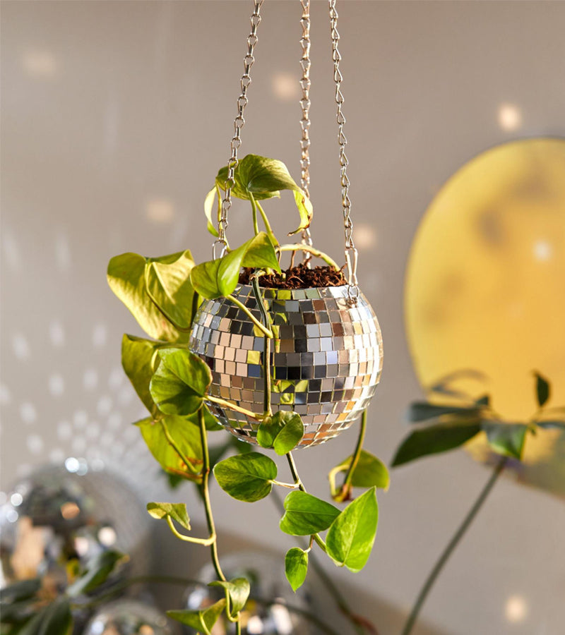 L'avant gardiste Disco pot plantes boule facettes 15cm