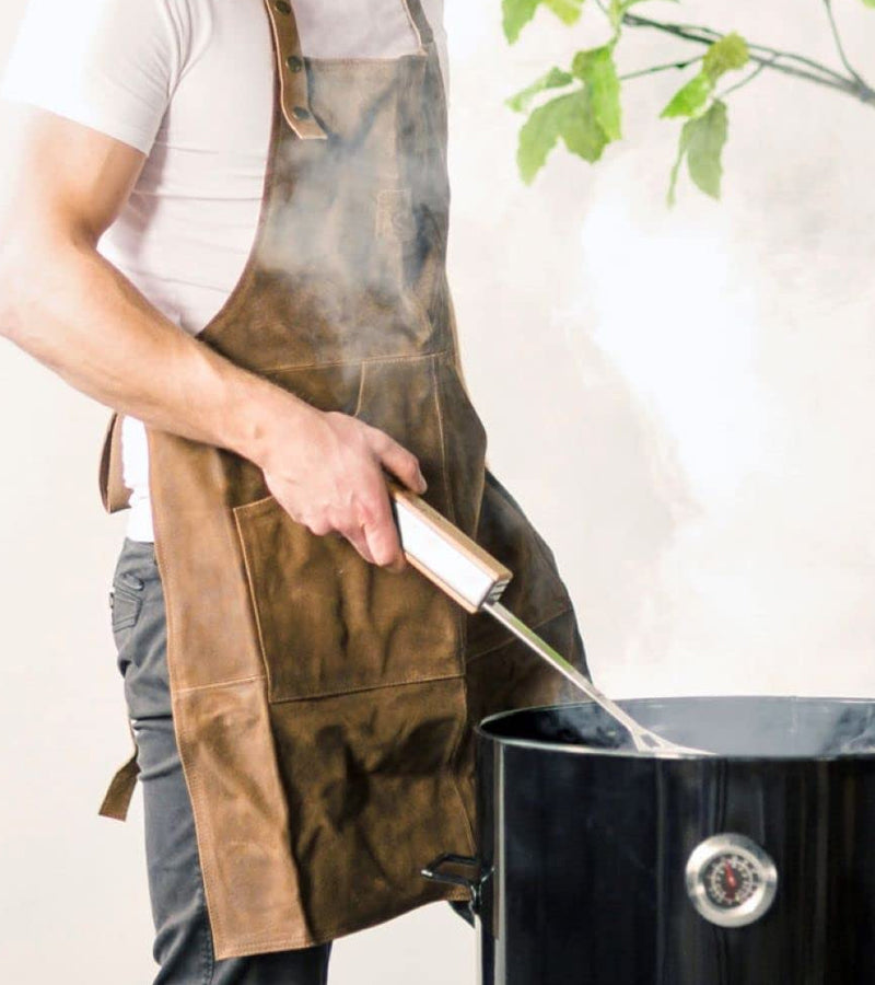 L'avant gardiste Tablier BBQ en cuir homme à poches