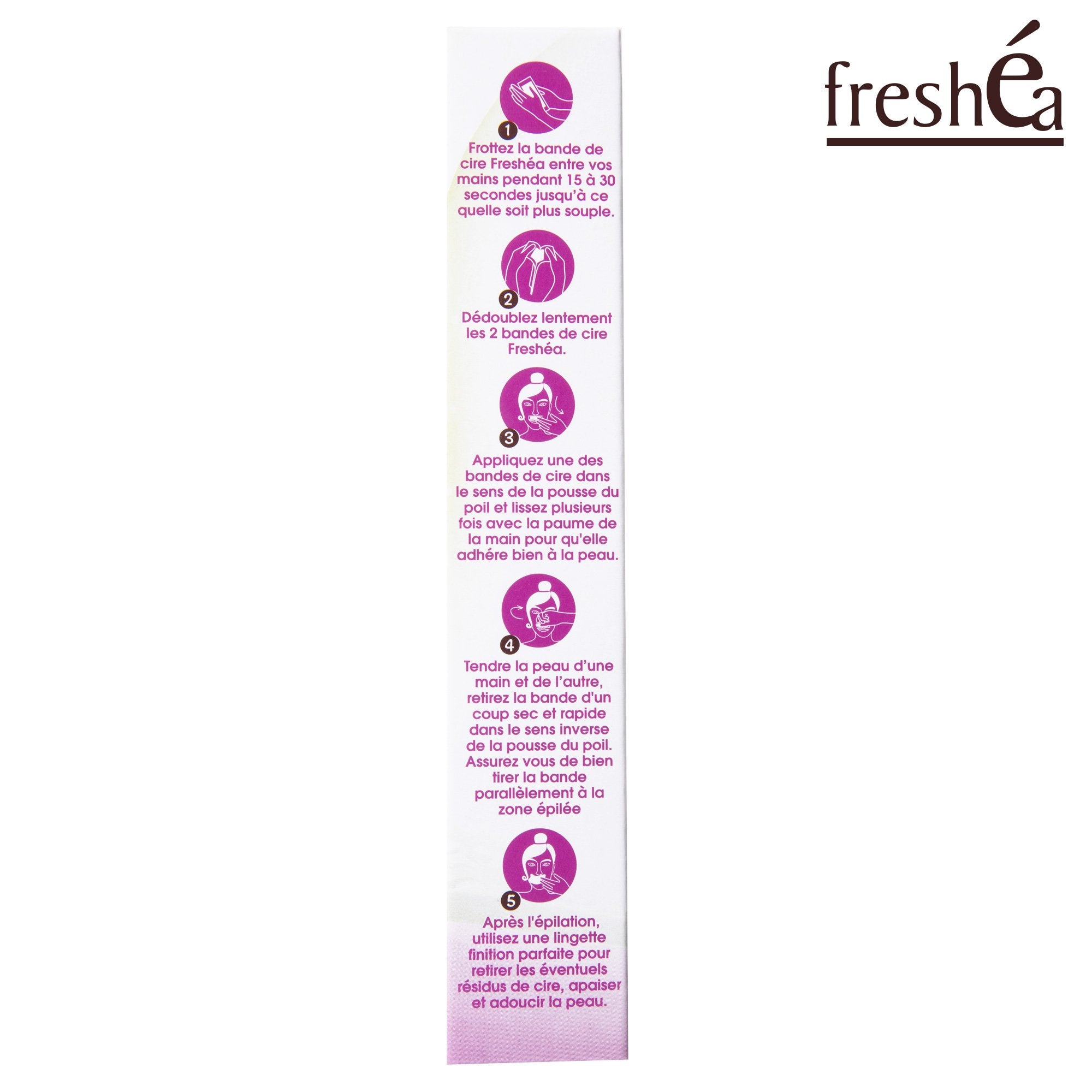 Freshea kit 28 bandes dépilatoires bikini visage aloé