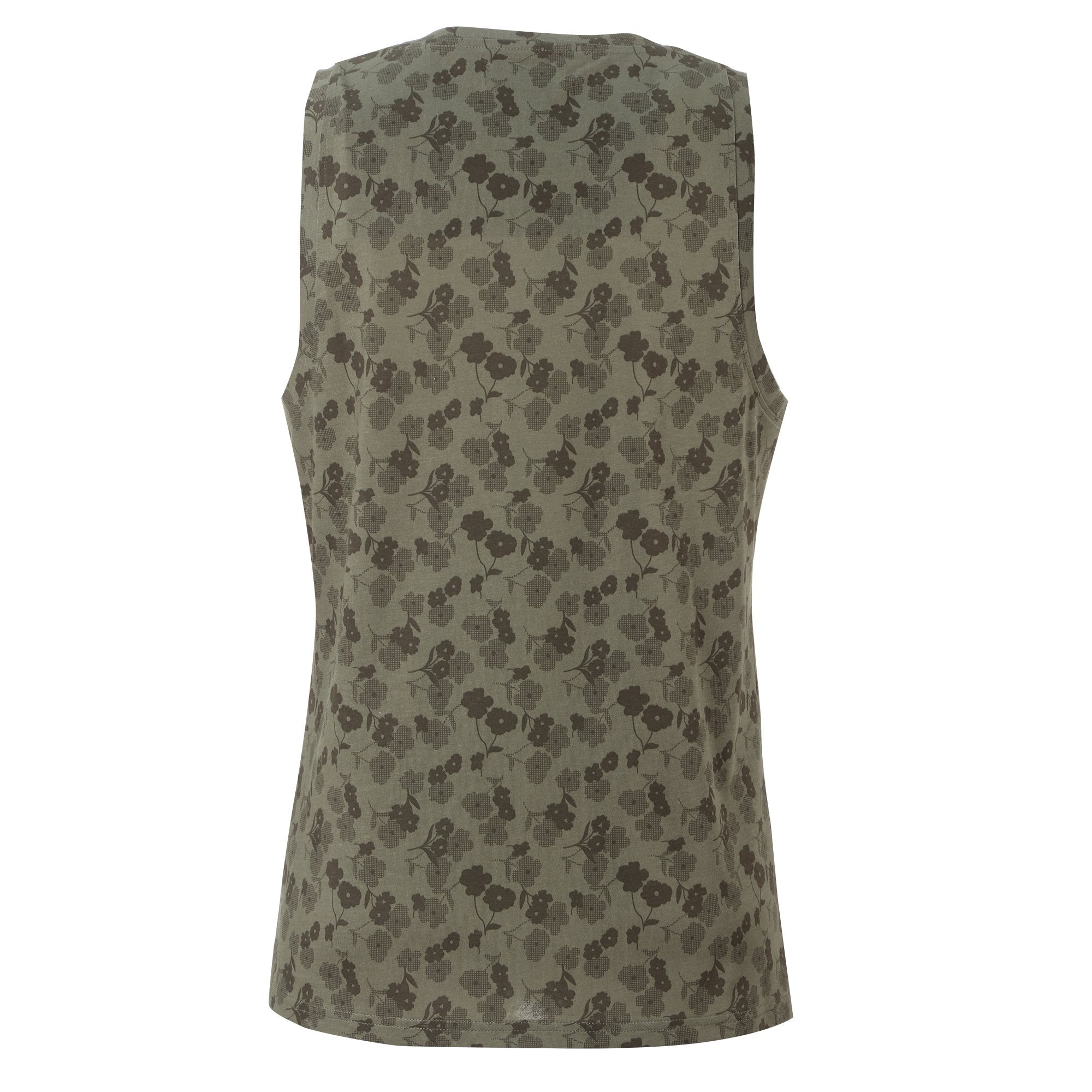 Stokomani Mode Débardeur à fleurs sans manches vert taille L