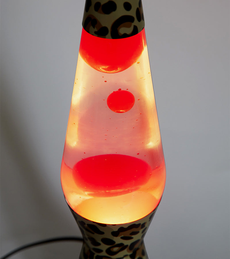 L'avant gardiste Déco lumineuse lampe à lave léopard salon