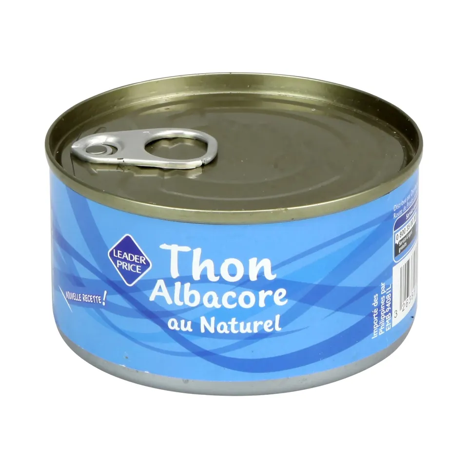 Leader Price Thon albacore au naturel conserve 140g