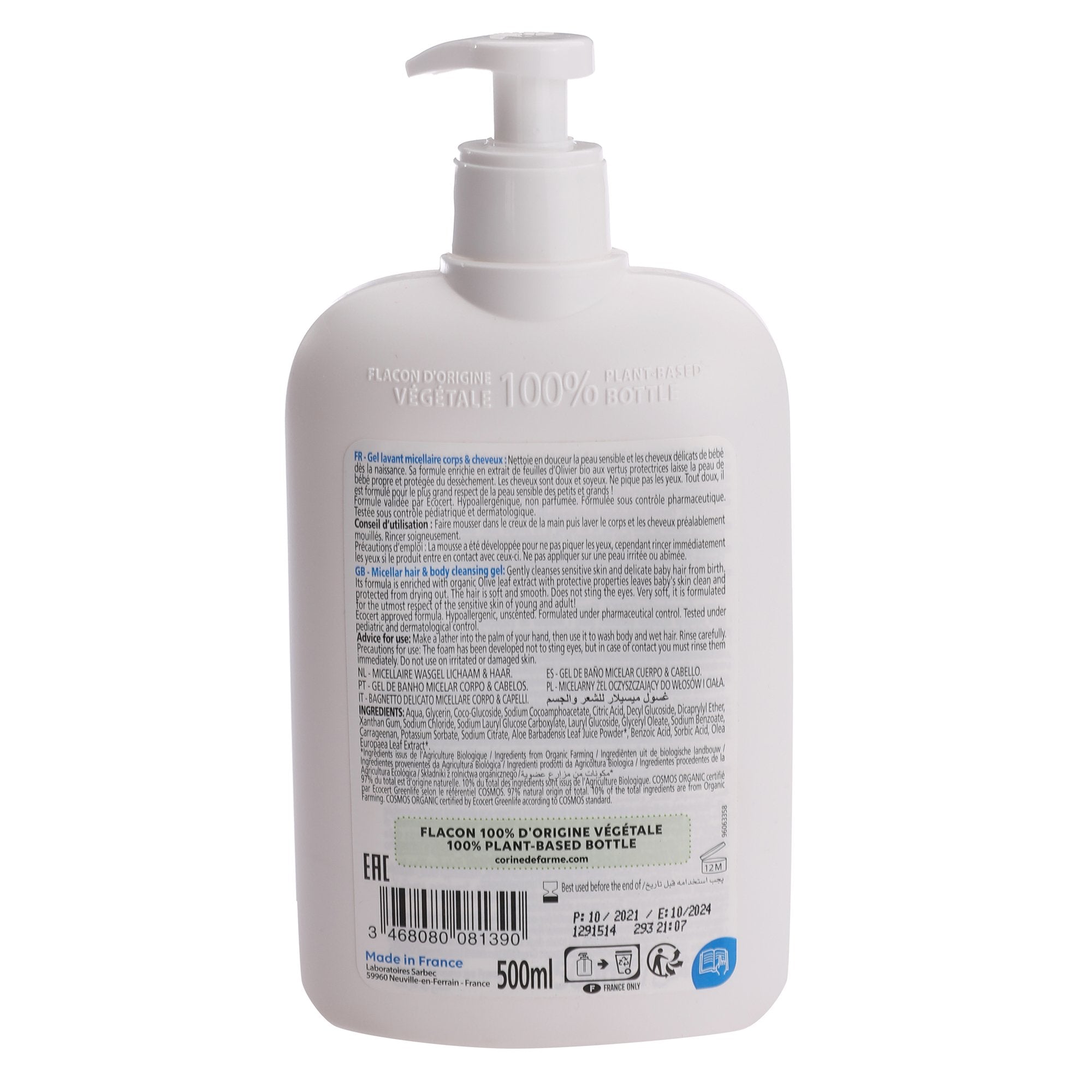 Stokomani Beauté et bien-être gel lavant micellaire cheveux et corps