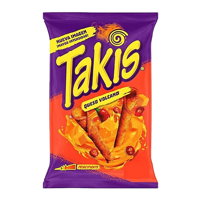 Stokomani Queso Volcano chips maïs fromage piment