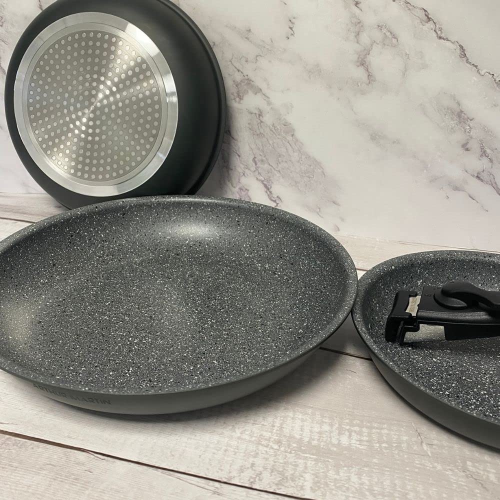 Arthur Martin AM130G set 3 poêles 20-24-28 cm induction