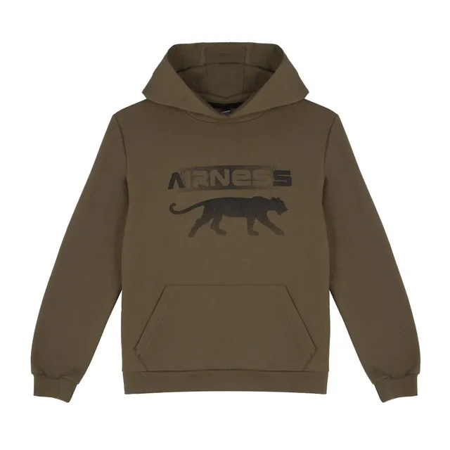 Airness sweat à capuche enfant kaki 14A capuche doublée