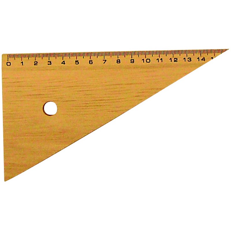 Safe Tool Équerre 60° 16 cm bois naturel