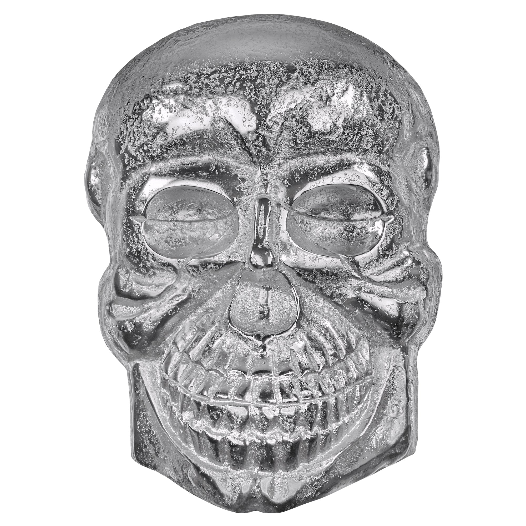 ECD Germany Haus Wohnen skull argent 42x30 cm aluminium mural