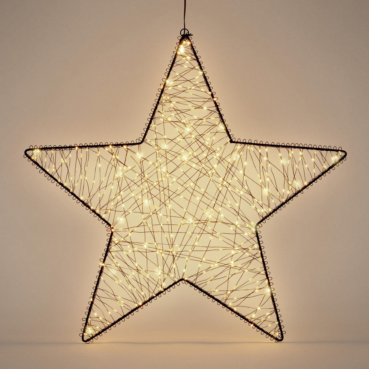 ECD Germany Haus & Wohnen Étoile de Noël LED 56 cm blanc chaud 500 LED