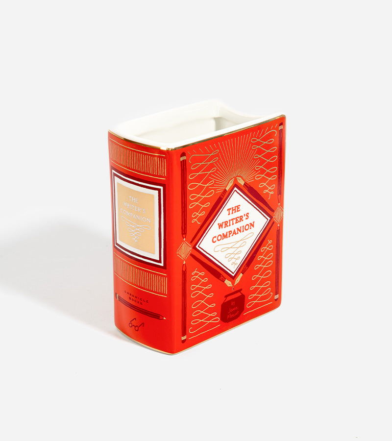 L'avant gardiste Vase Bibliophile céramique vase livre rouge