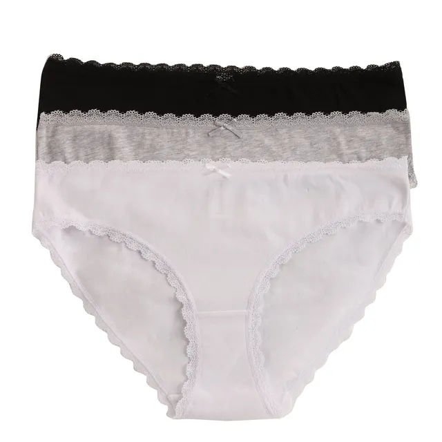 Stokomani Mode lot 3 culottes unies multicolore dentelle taille L