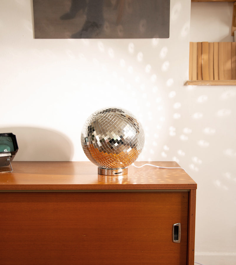 L'avant gardiste Déco lumineuse Lampe boule disco à poser ambiance fête