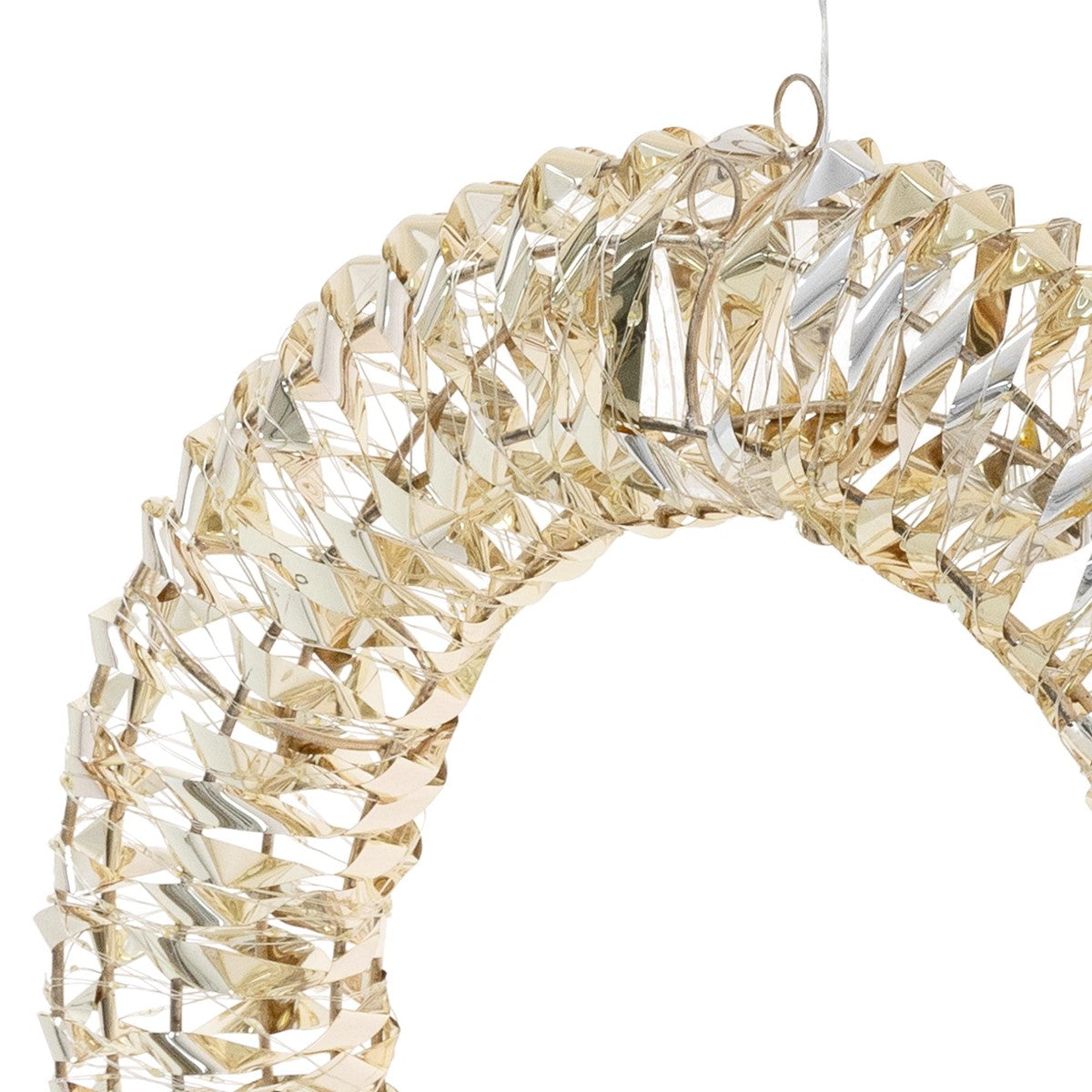 ECD Germany Haus & Wohnen couronne de Noël LED blanc chaud 58 cm