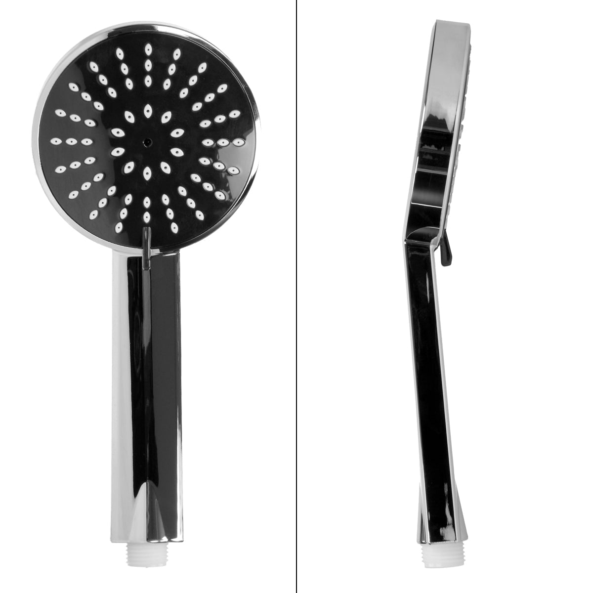 ECD Germany Sanitär ensemble douche pluie ronde noir inox