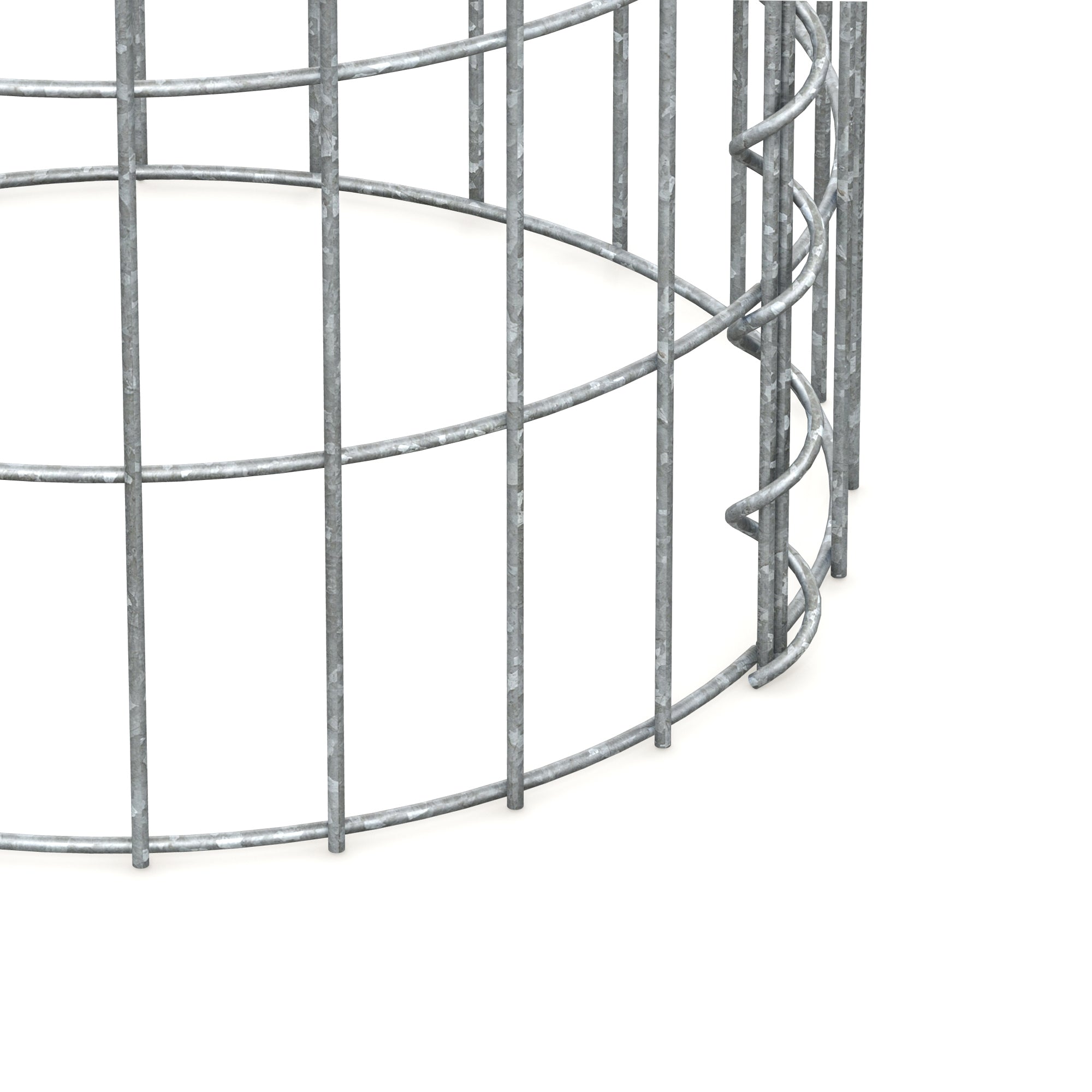 ECD Germany Garten colonne gabion ronde Ø35x100 cm lot 2 acier