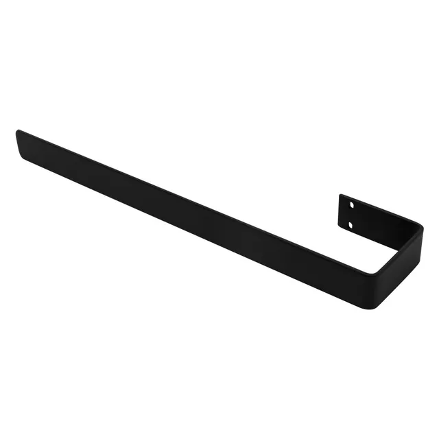 ECD Germany Sanitär porte-serviettes acier noir 50 cm mural