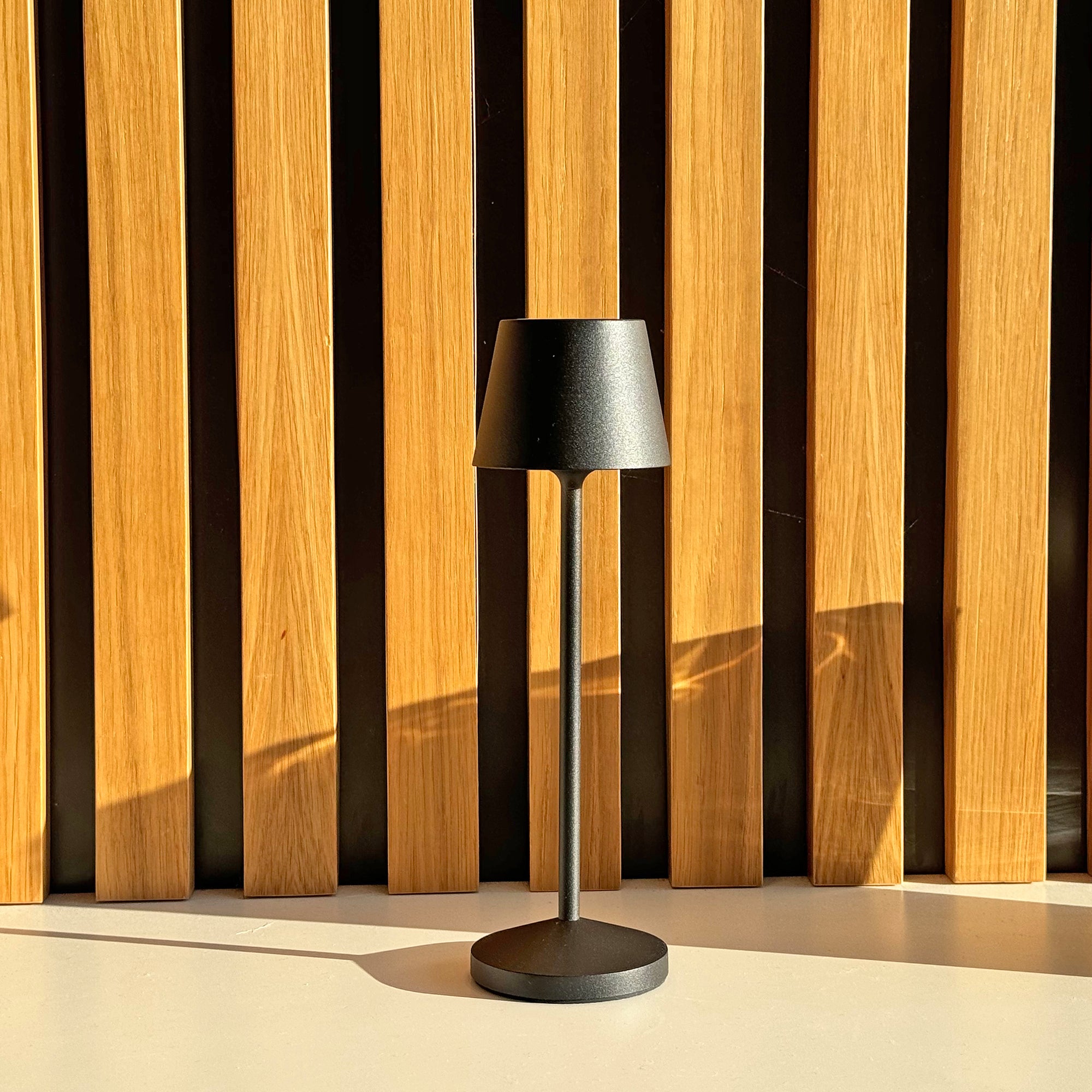 Red Deco Emily Black lot 9 lampes table sans fil H25cm