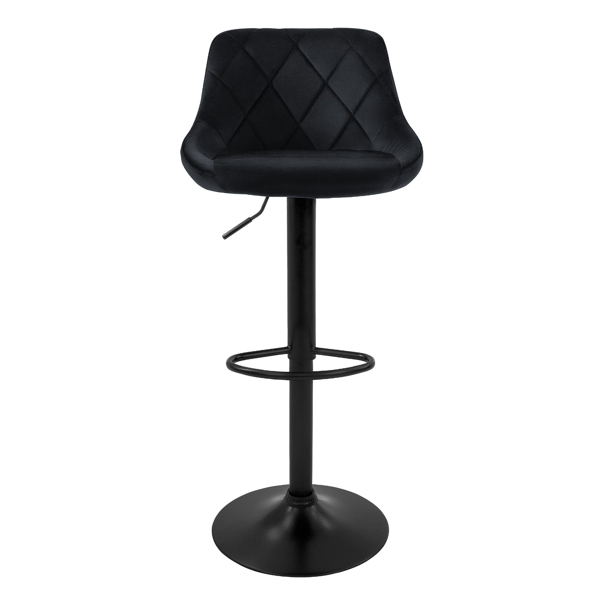 ECD Germany tabouret bar velours anthracite réglable lot 2
