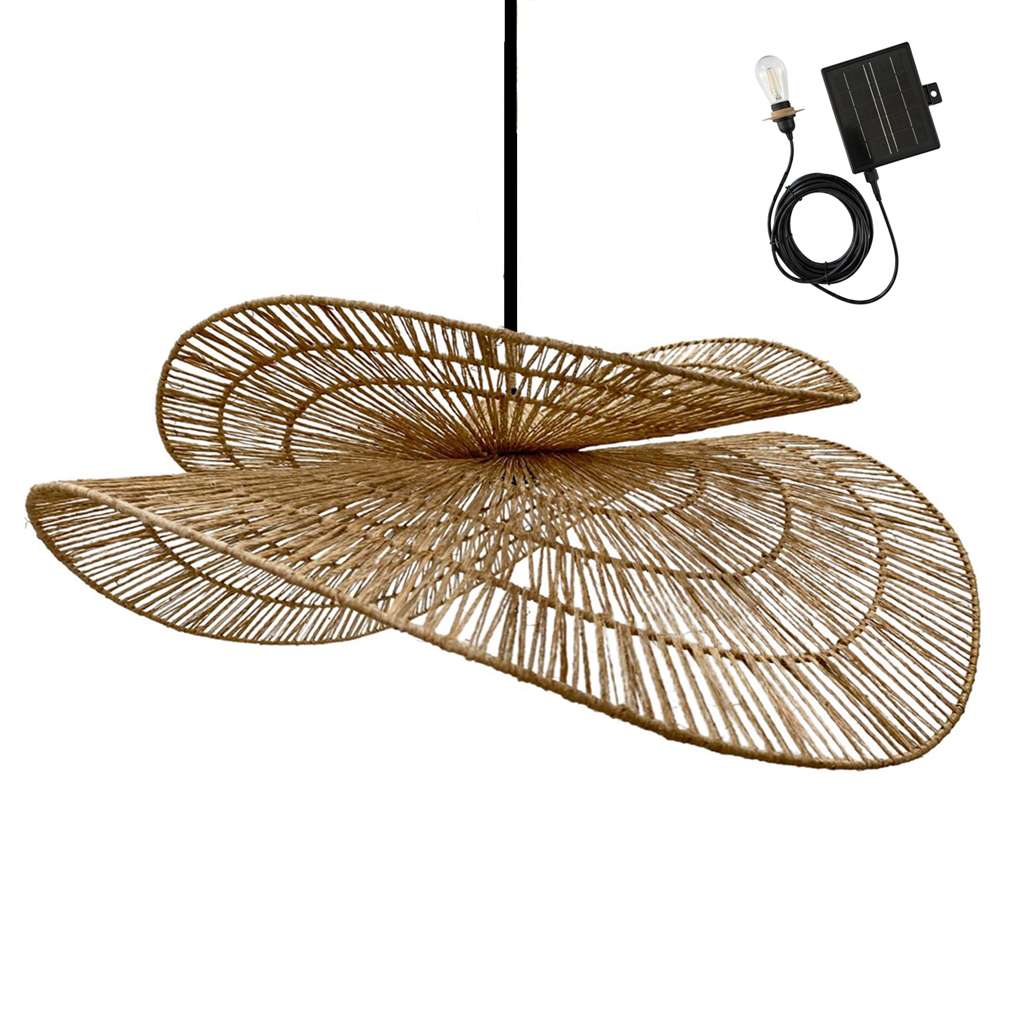 Red Deco Solara Solar suspension solaire jute 5m 600 lm