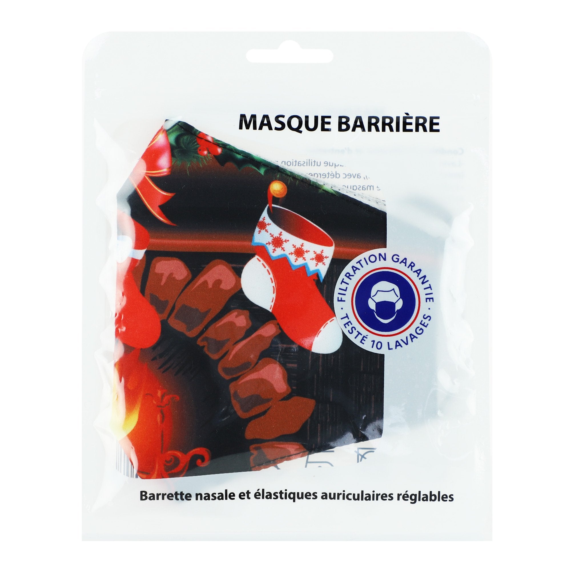 Stokomani Beauté et bien-être masque tissu réutilisable adulte Noël