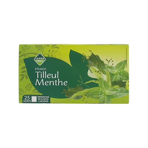 Leader Price Petit-déjeuner infusion tilleul menthe 25 sachets 35g